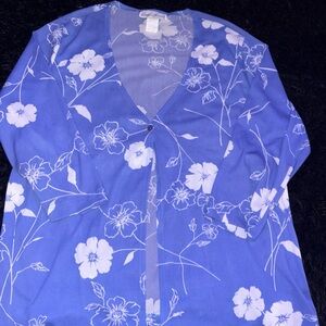 Blue Floral Women’s Shirt